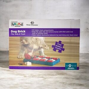 NINA OTTOSSON Outward Hound Level 2 Dog Brick Flip, Slide & Treat Puzzle Toy